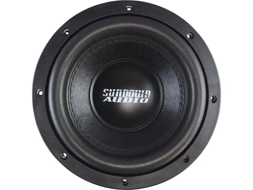 Sundown Audio Horizon Series 8" Car Audio Subwoofer (HZ8D4 Model) - Dual 4-Ohm Voice Coils, Aluminum Car Speaker with 1000 W Deep Bass, 7-1/4" Cutout Diameter for Automotive Sound Systems, Cutout Diameter: 7-1/4"