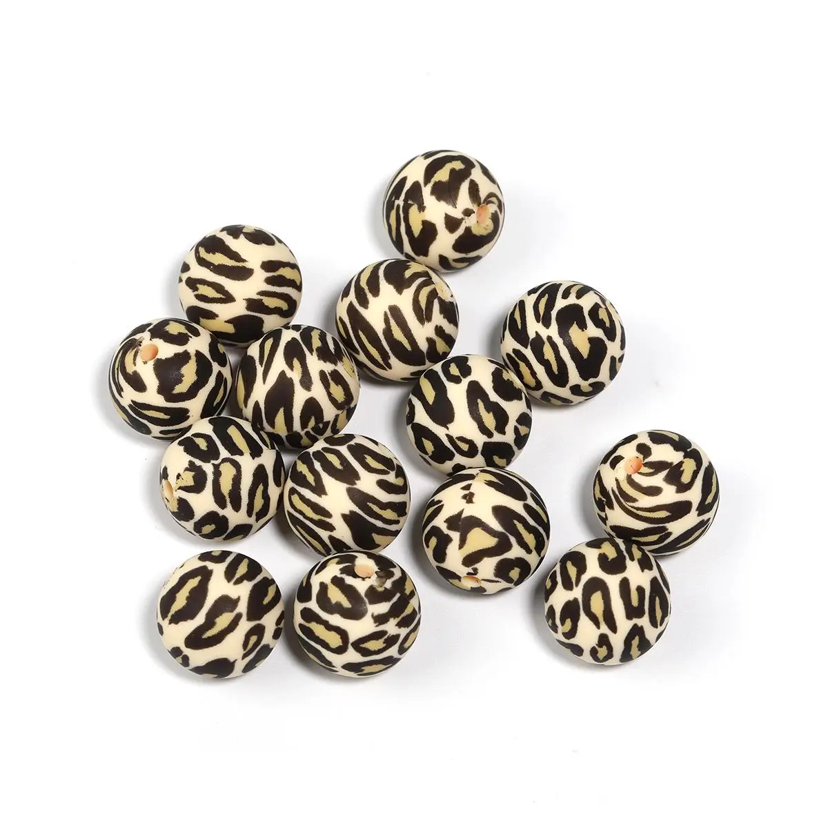 YM515009 Printed beads 30pcs 15mm