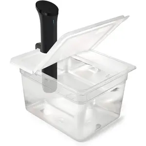 Sous Vide Container 12 Quart EVC-12 with Collapsible Hinged Lid Compatible with Anova Nano or AN500-US00 or Anova Pro 3.0 or Anova Mini, Also Fits