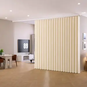 Punch-Free Partition Curtain, Bedroom Living Room Universal, Home Decoration Curtain, High-Value Space Divider, Easy Installation, Durable, Foldable, Space-Saving, Foldable Window Cover