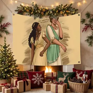 P-Percy Jackson MOVIE Flags Multi Size Atmosphere Flag, Cheerleading Hand Pulled Banner, Portable Outdoor Event Flag & Wall Decor for Sports, Parties, Home and Room Decoration