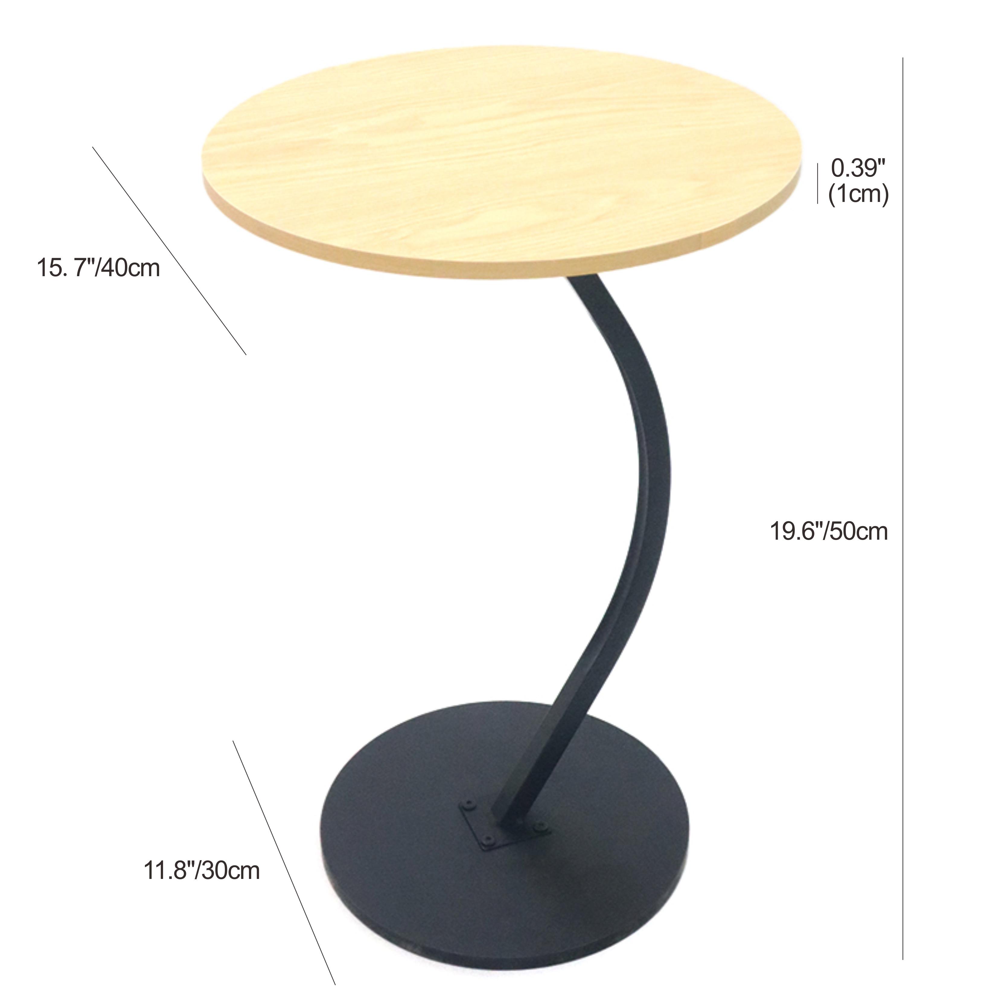 Multi-Color Round Accent Side Table, Modern Minimalist Design That Fits Any Home Aesthetic