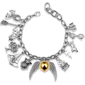 Enchanted Wizard Charm Bracelet for Her - Adjustable  Magic  - Valentine's Day & Birthday  for Girls, Teens & Women
