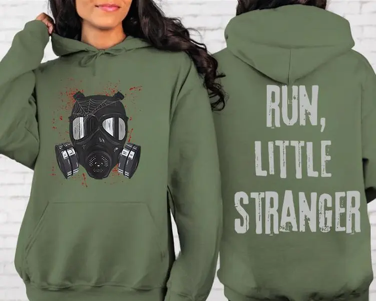 Run Little Stranger Sweatshirt, Malachi Vize Hoodie, Leigh Rivers Merch, Dark Romance Merch, Book Lovers Unisex Soft Comfort Crewneck Pullover Long Sleeves Graphic Fabric Sweater Womenswear Tops Casual
