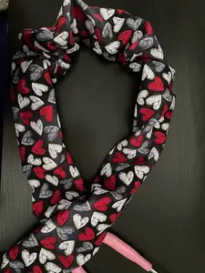 Chalkboard Hearts Stethoscope Cover: Washable Cotton Sleeve