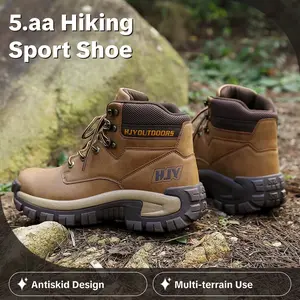 5.AA Men multi-terrain security hightop outdoor sport sneaker, lightweight and breathable antiskid mountaineering shoes,Hikingshose, desert ,trendy walking,men shunting ,anti-slip sport shoe, Combat  Hiking Shoes,rubber ,outdoor Shose tactical work boot