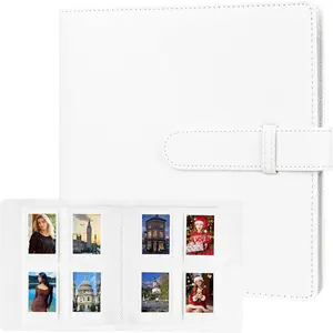 256 Pockets Photo Album for  Instax ,  Camera, Leather Cover, Photo Album for Instax Mini 12 11 9 40 41 99 8 EVO LIPLAY  Camera, 2x3 Photo Albums for Christmas, White