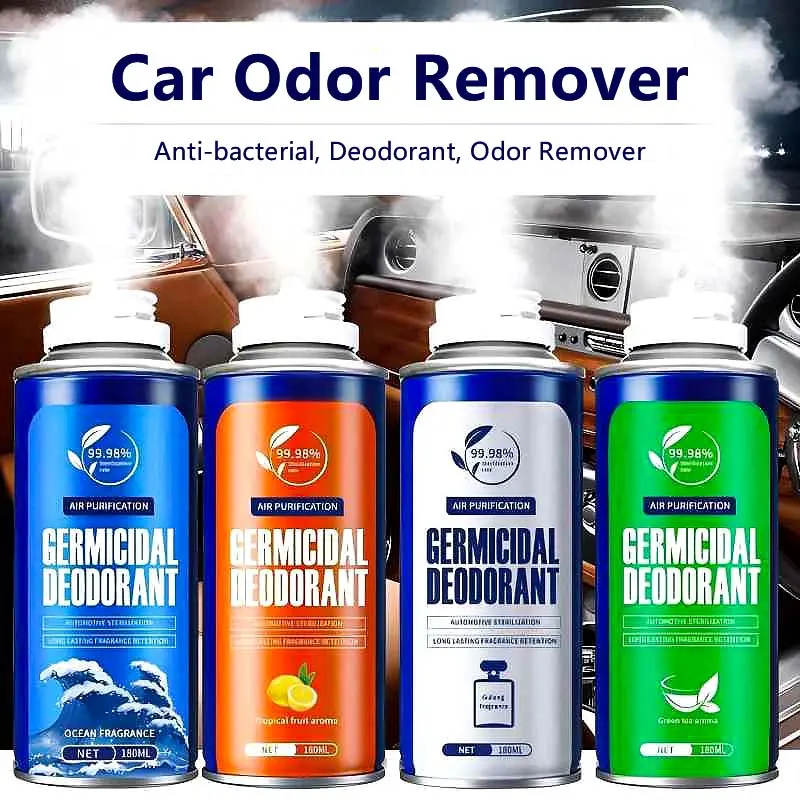 180ml Portable Handheld Multi-Flavor Car Fresheners Odor Eliminator Fragrance Spray - Long-Lasting, for Car Air Vents, Rooms