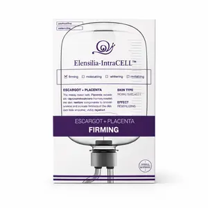 Elensilia IntraCELL Escargot + Placenta Firming Sheet Mask Korean Skincare with Snail Mucin & Hyaluronic Acid Deep Hydration Anti-Aging Skin Repair 10 Pack