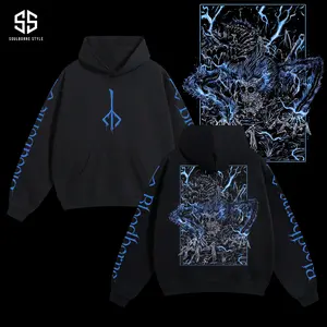 [Soulsborne Style] Vintage Grim Style Darkbeast Paarl - Bloodborne Unisex Hoodie, Soulsborne Gaming Apparel, Game Shirt, Video Game Clothes, Boy Merch, Gift For Him, Gift For Her, Soulslike Streetwear