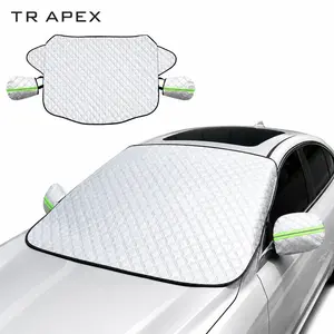 TR APEX Magnetic Windshield Snow Cover (64x48 in) - 4-Layer Car Windshield Ice Frost Protector with Side Mirror Covers, All-Weather Shield for Sedan, SUV