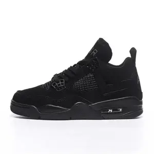 Men's Black Retro Basketball Sneakers, Casual All-Match Streetwear Shoes, Made in China, Fast Shipping 6-15 Days Delivery
