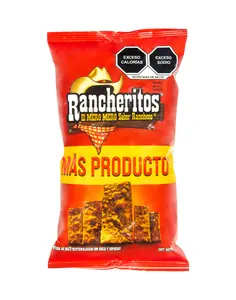 Sabritas Rancheritos (box with 5 bags) corn-based spicy coating snack Crunchy Crispy