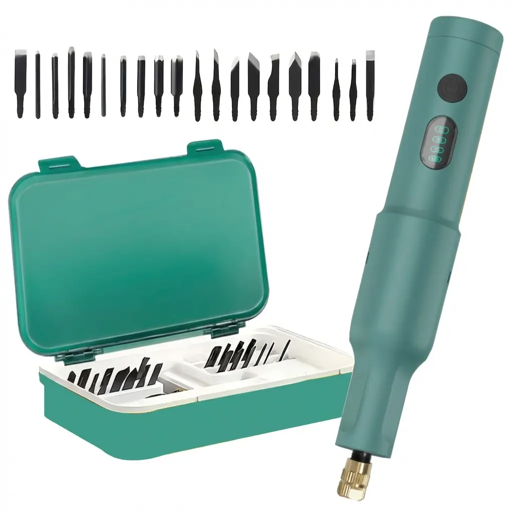 Wood Carving Tools Electric - Precision Engraving Knife Set Perfect for Beginners, and Sculptors, Premium Woodworking Carving Tools Versatile Electric Sculpting Kit for Hobbyists and Artists