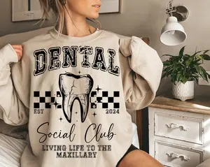 Dental Social Club Shirt, Teeth Hygienist Sweatshirt, Gift for Dentist