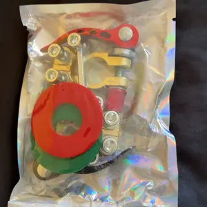 Battery Terminal Clamp Connectors, 2-Piece Set 4-Way Quick-Disconnect Connectors For Sae/Jis Type A Terminals Suitable For Cars, Trucks, And Other Vehicles