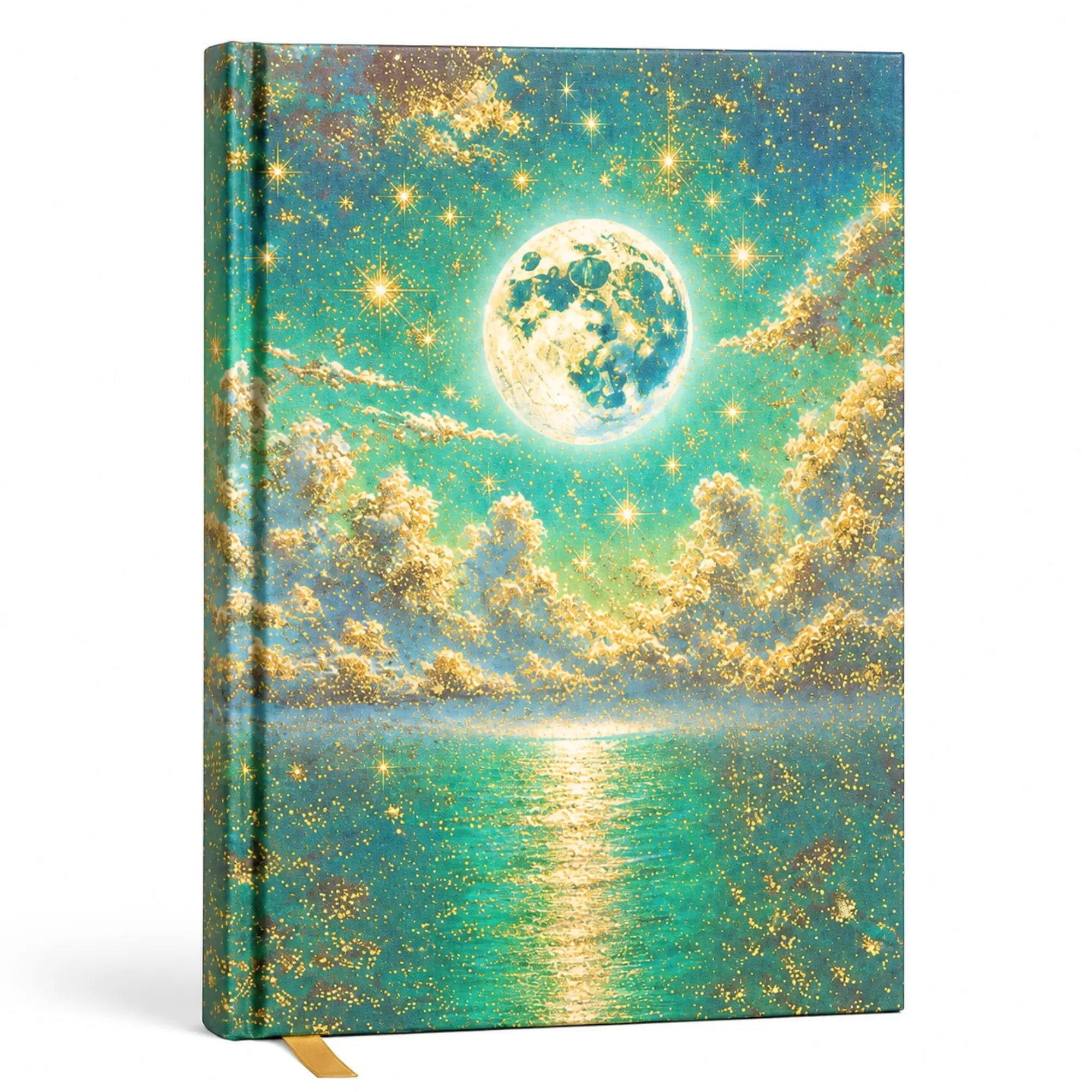 Moon Cycle Manifestation & Reflection Journal, Hardcover Notebook for New & Full Moon Rituals