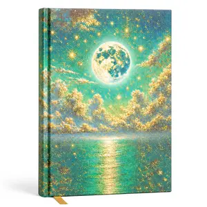 Moon Cycle Manifestation & Reflection Journal, Hardcover Notebook for New & Full Moon Rituals