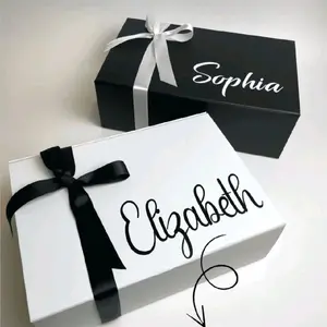 Personalized Gift Box with Elegant Bow Ribbon for Special Occasions   PLEASE MESSAGE US FOR PERSONALIZATION
