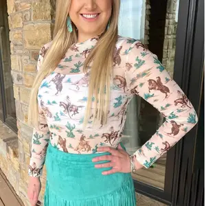 Chisholm Trail Mesh Top