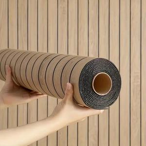 wood grain pattern wall sticker, self-adhesive vinyl wall tile, multipurpose wall decal for home living room bedroom kitchen