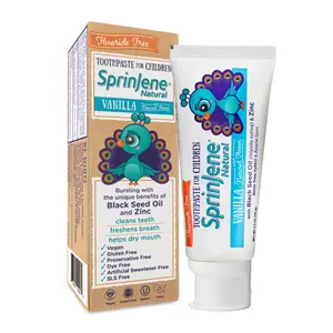 Children's Vanilla Toothpaste Fluoride free by SprinJene Natural®