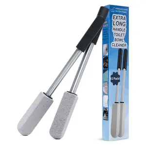 2 Pack Pumice Stone For Toilet Cleaning 16.14in Extra Long Handle Toilet Pumice Stone Toilet Bowl Cleaner Brush Toilet Scrubber For Toilets Bathtubs Grills Sinks