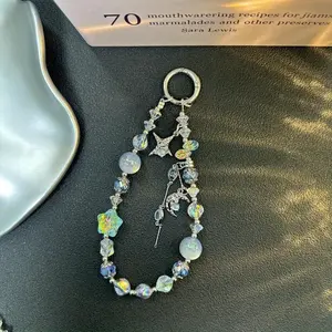 Creative Star & Beaded Design Phone Chain, Cute Phone Lanyard, Fashion Phone Strap for Women & Girls, Mobile Phone Decoration Accessories, Cell Phone Charm