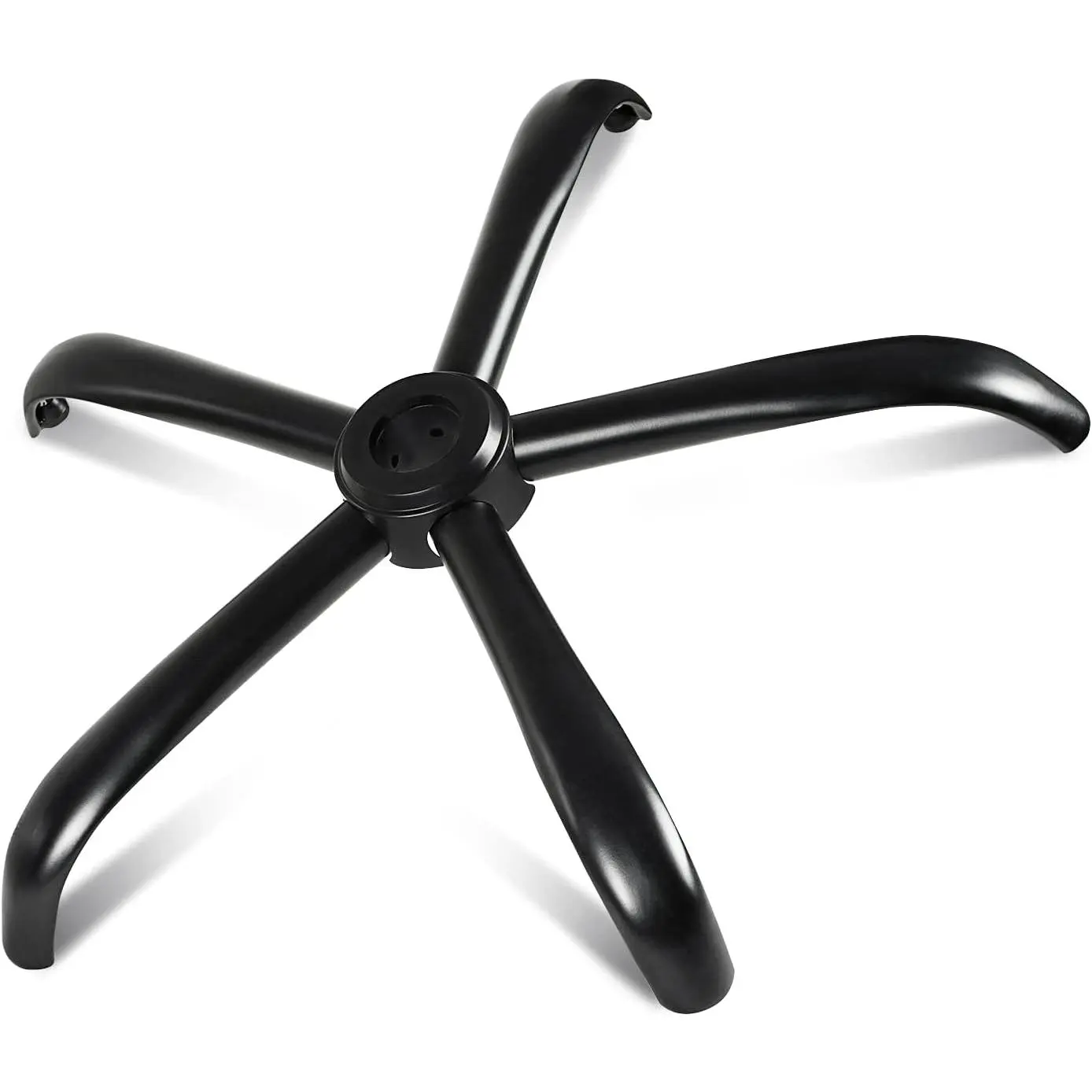 Heavy Duty Office Chair Base Replacement, 2500 Lbs, 28"(70 cm), Metal Desk Chair Base Replacement Parts with Universal Gas Cylinder Hole and Casters Sockets, Matte Black