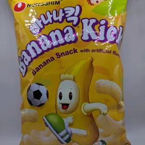 Nongshim Banana Kicks (Korea) Banana puff snack Nongshim Banana Kicks (Korea) Banana puff snack