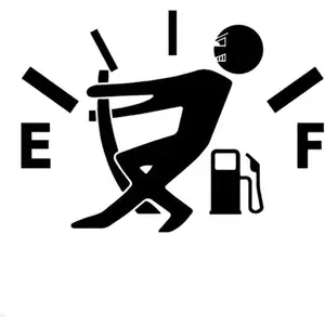 Car Fuel Tank Cap Stickers Decal Vinyl Stickers Funny Signs Decal Black Truck Accessories