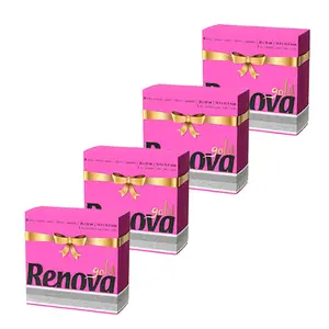 Renova 160 Premium Pink Paper Napkins 2 Ply - Square - Set of 4 Packs - Versatile & Vibrant - Perfect for Breast Cancer Awareness events, Spring or garden-themed events, & More. Soft and Stylish