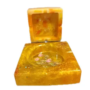 square ashtrays/candle holder/storage container