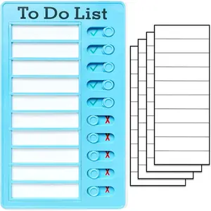 Chore Chart for ,, Daily Routine Chart, and Schedule Board-Checklist and Portable Memo for Efficient Task Management and Planning (blue)