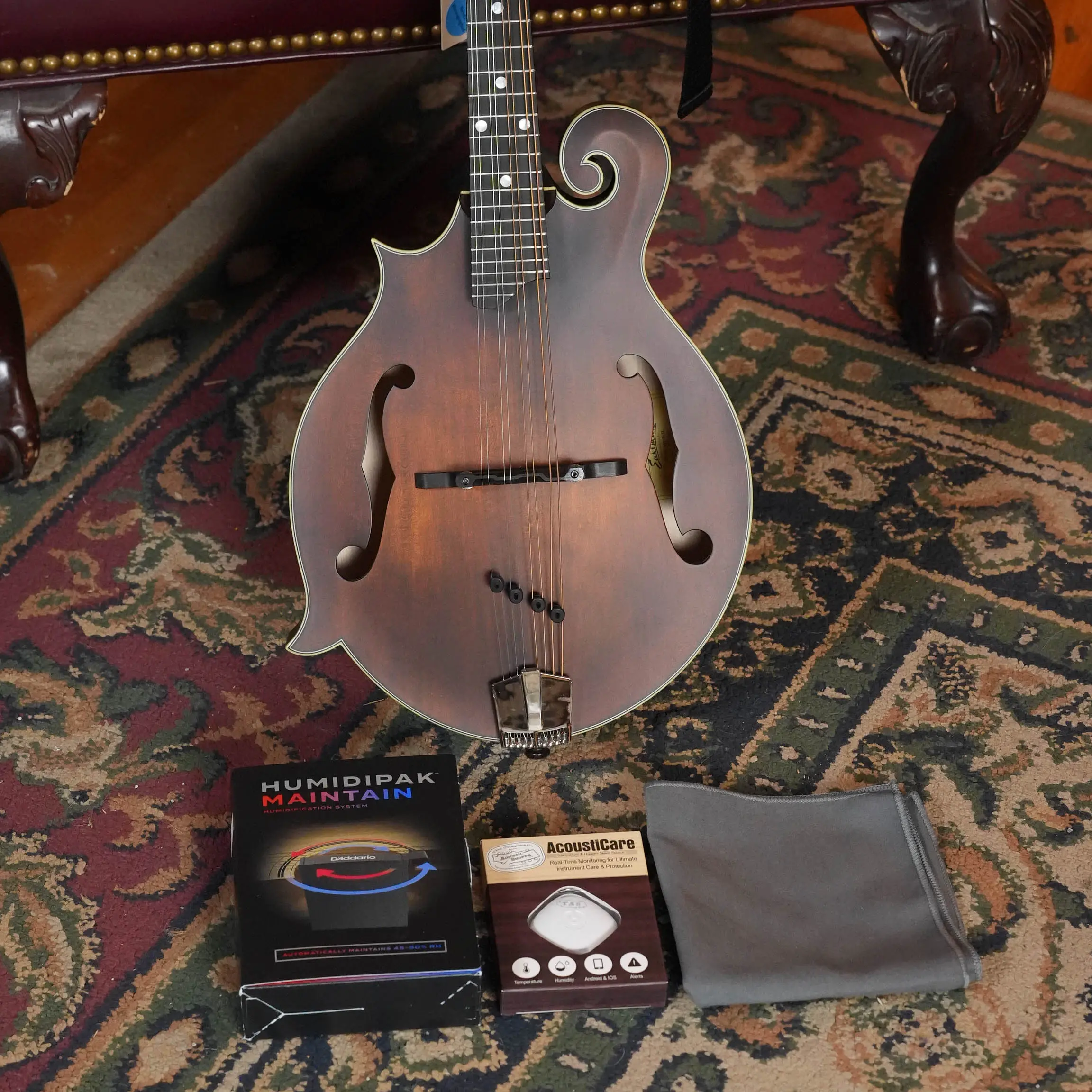 Eastman MD315L *Left-Handed* Spruce/Maple F-Style Hand-Carved Mandolin #3427