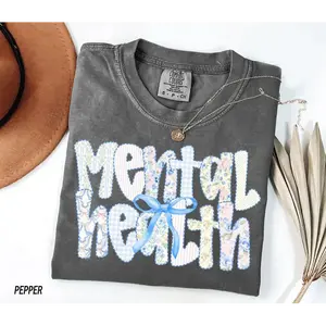 Comfort Colors Mental Health Shirt, Mental Health Matter Tshirt, Psychologist Shirt, Counselor Tee, Unisex Shirt