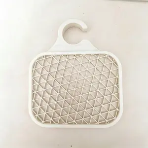 Sink Organizer Drain Rack - Multi-functional Plastic Storage Rack, Fits 28MM Faucet, Holds Sponges, Soap Brushes and Dish Cloths, Easy to Clean, Kitchen Accessory