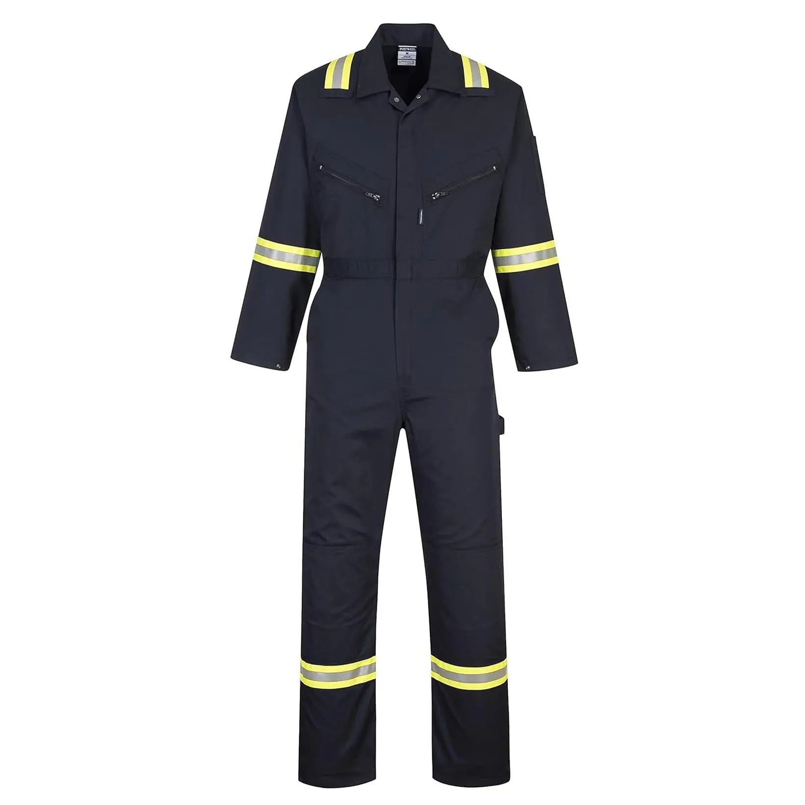 F128 Iona Xtra Reflective Coverall Navy, Small