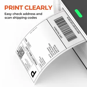 4x6 Inch Thermal Label Paper for Printer, 500pcs 100x150mm Heat Sensitive Labels, Ideal for Business Express Delivery Receipts