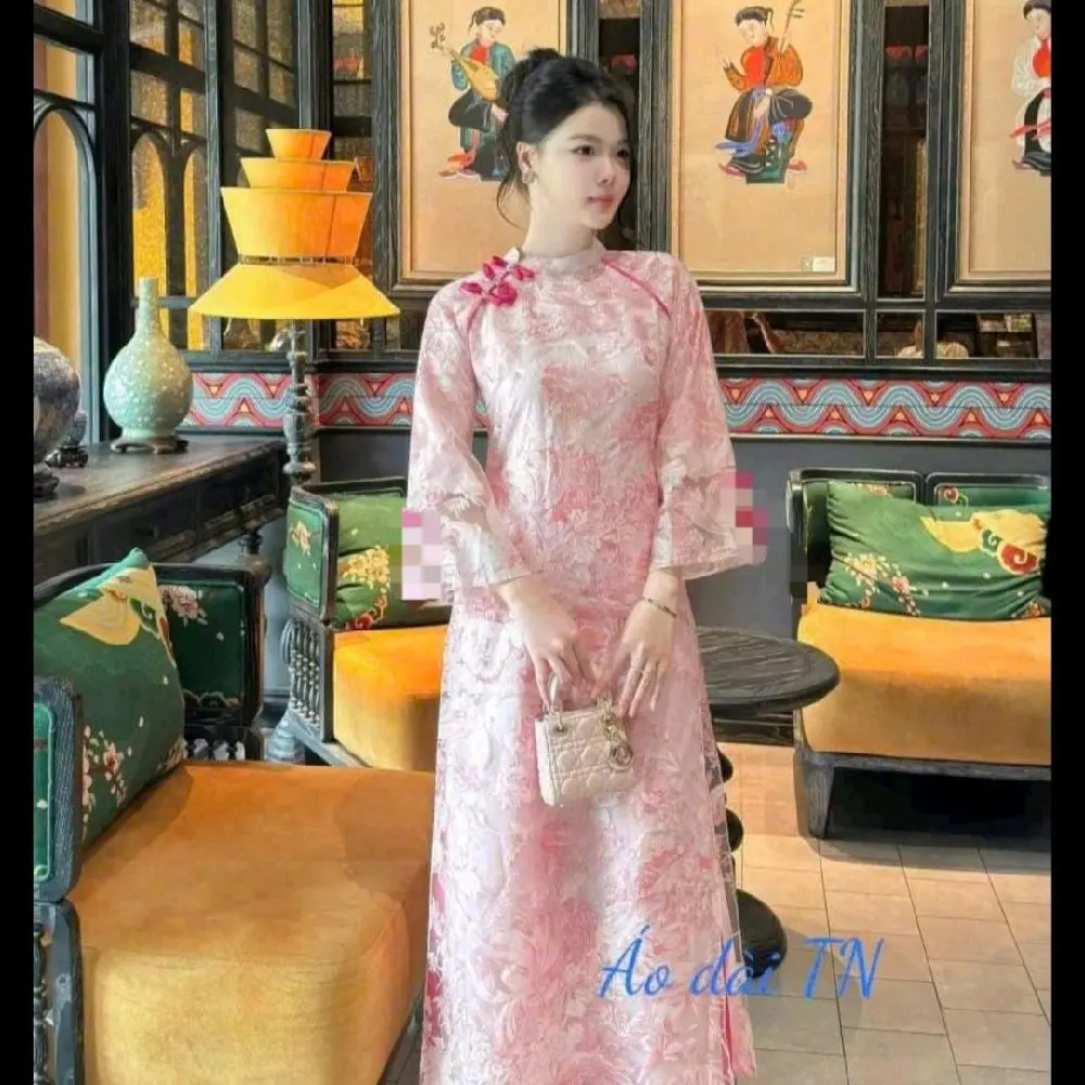 Áo Dài Cách Tân T1 ( Vietnamese Size ) / Women Ao Dai / Girl Ao Dai / Áo Dài Tết / Luna Ao Dai