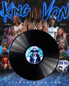 King Von Vinyl Poster