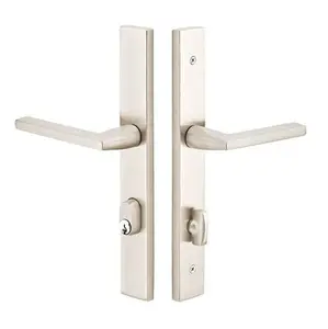 Emtek 8044LURH Entry Dum , Stretto , 11" Plt , Luzern Lever , RH