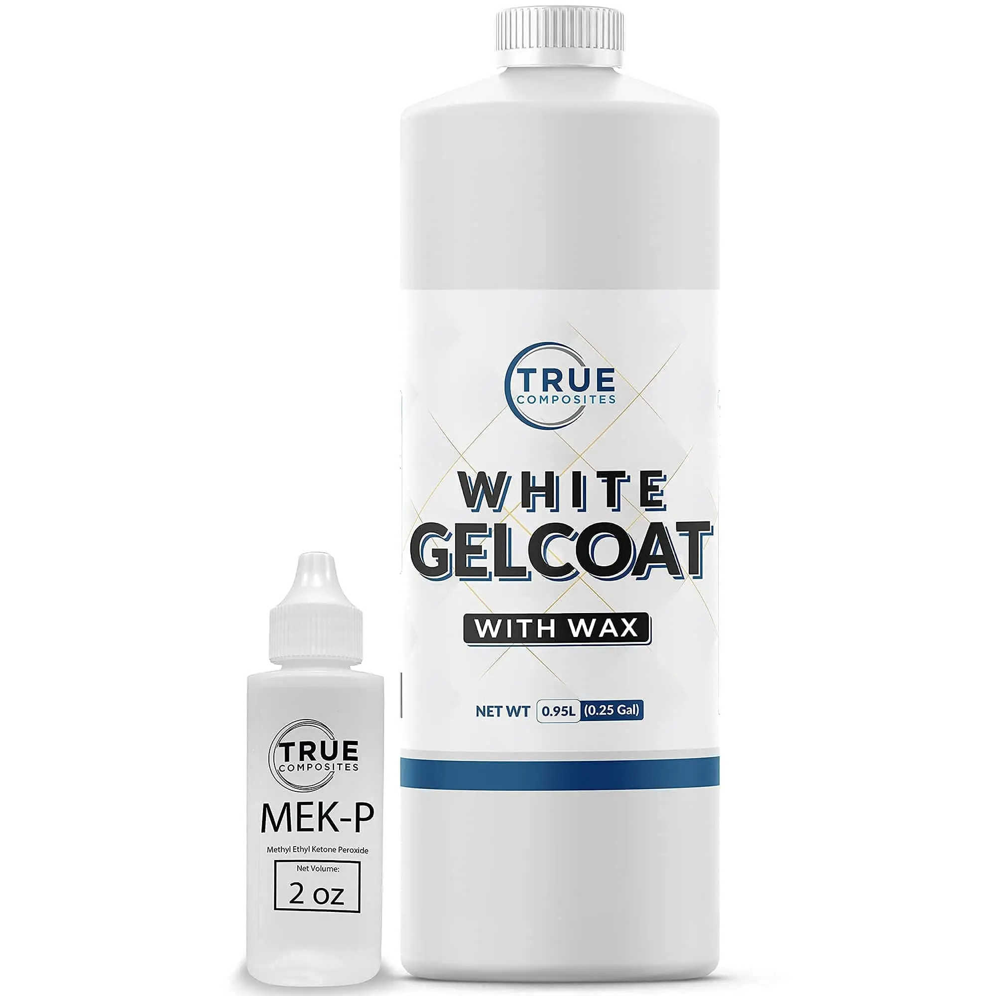 White Gelcoat Repair Kit with Wax | Includes MEKP Hardener