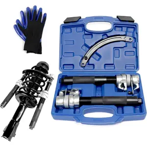 Spring Compressor Tool, Coil Spring Compressor Tool Set with Extendable Bracket, Heavy Duty Macpherson Strut Spring Compressor Tool with 2425LB Capacity for   ATV UTV