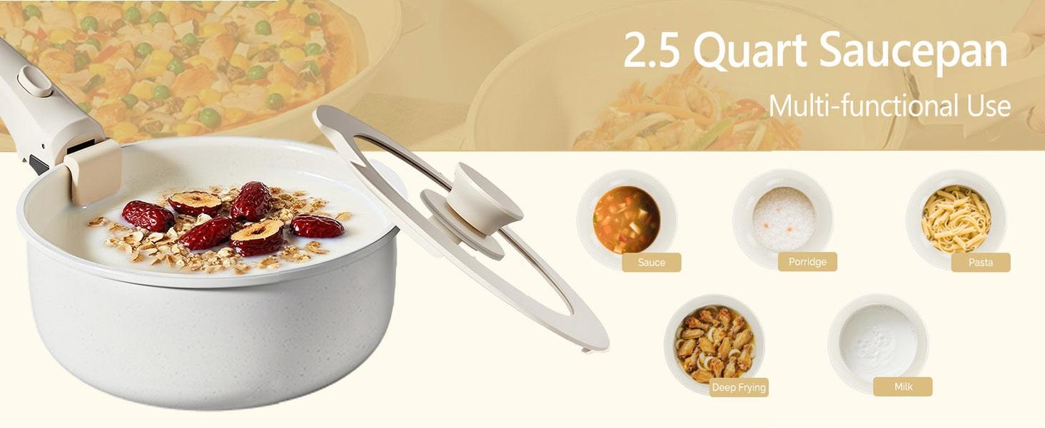 [FLASH SALE | ROVSUN ] 22 Pcs Nonstick Pots and Pans Set with Detachable Handles