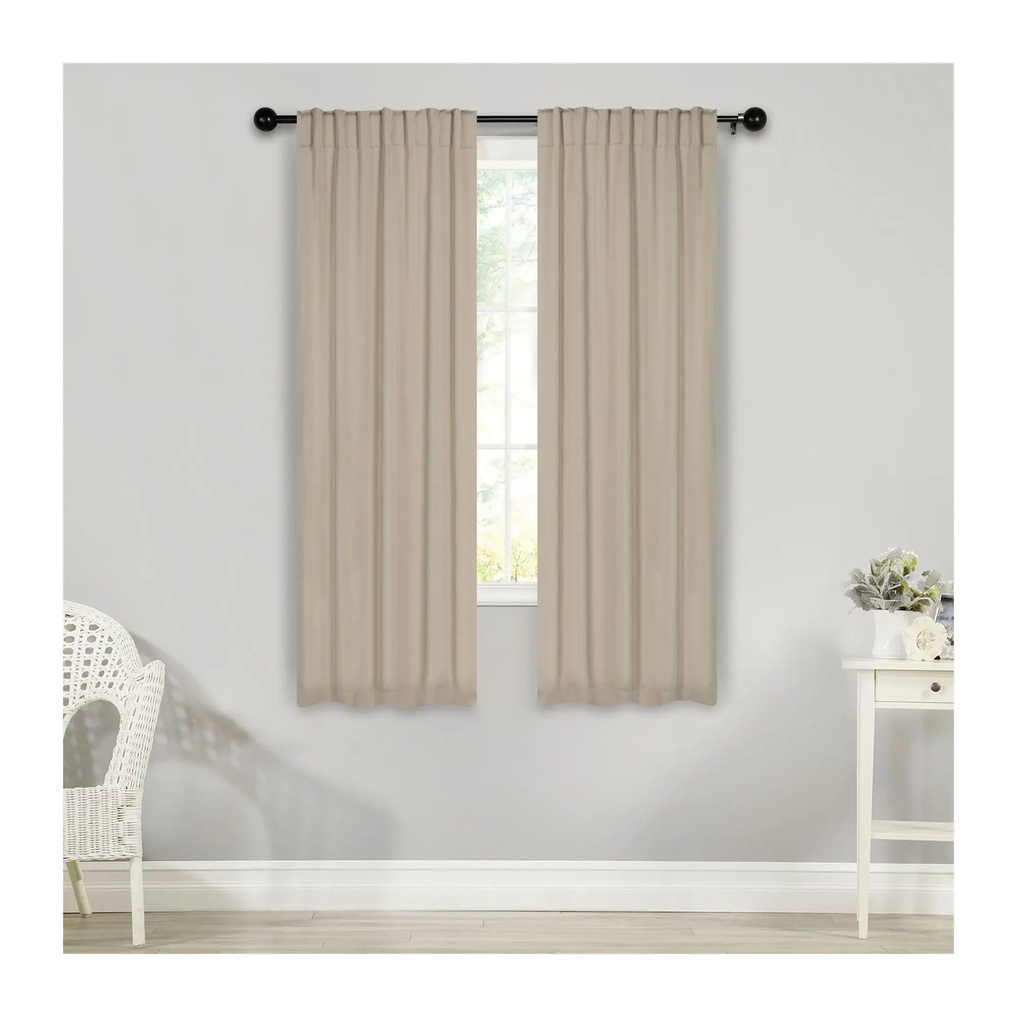 Superior Solid Room Darkening Blackout CurtainsBack Tab 26x63 Superior Solid Room Darkening Blackout CurtainsBack Tab 26x63