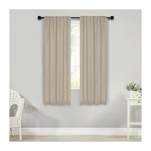 Superior Solid Room Darkening Blackout CurtainsBack Tab 26x63