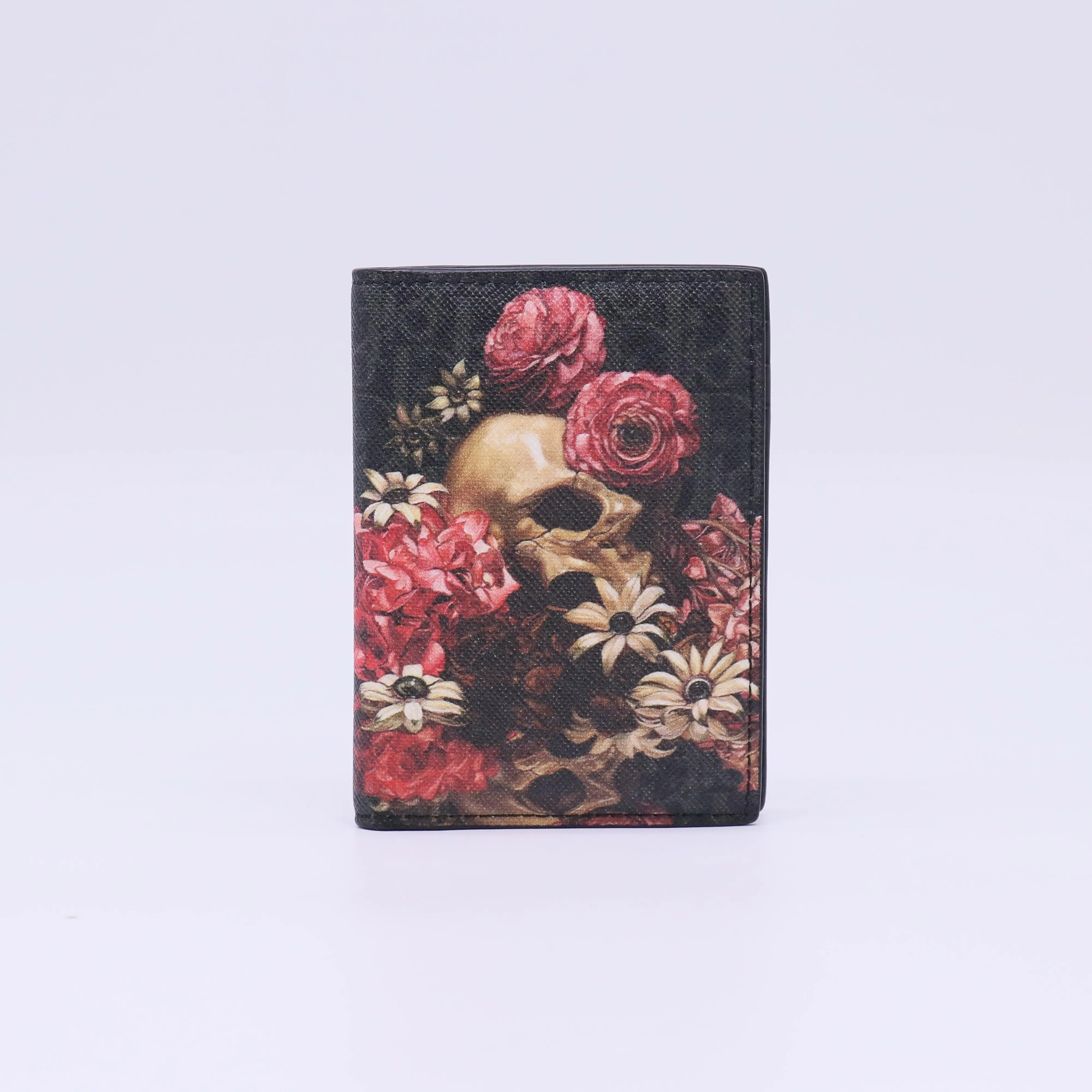 Pre-owned Dior LEATHER Small Leather Goods 2017 x Toru Kamei Darklight Vanité Card Holder Bifold Walle