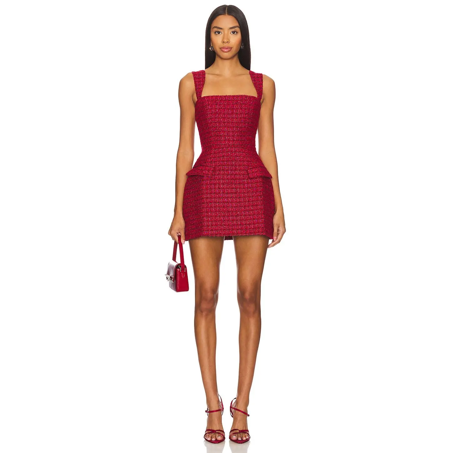 Amanda Uprichard Bethany Skort Romper in Durham Tweed
