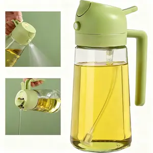 Multi-Function 2-in-1 Oil Dripper and Sprayer Kitchen Oil Dispenser for Cookware and Air Fryers Accessory for Salads, Grilling, Frying, and Baking